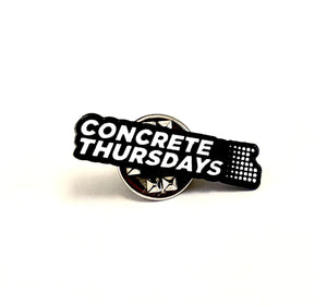 Concrete Thursdays Logo Pin